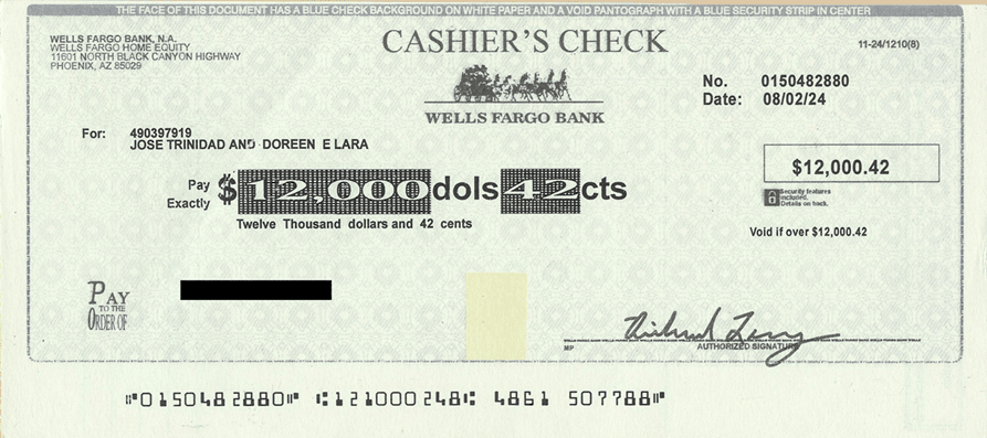 Overnight Lien Profits Check Proof