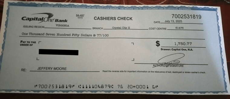 Overnight Lien Profits Check Proof