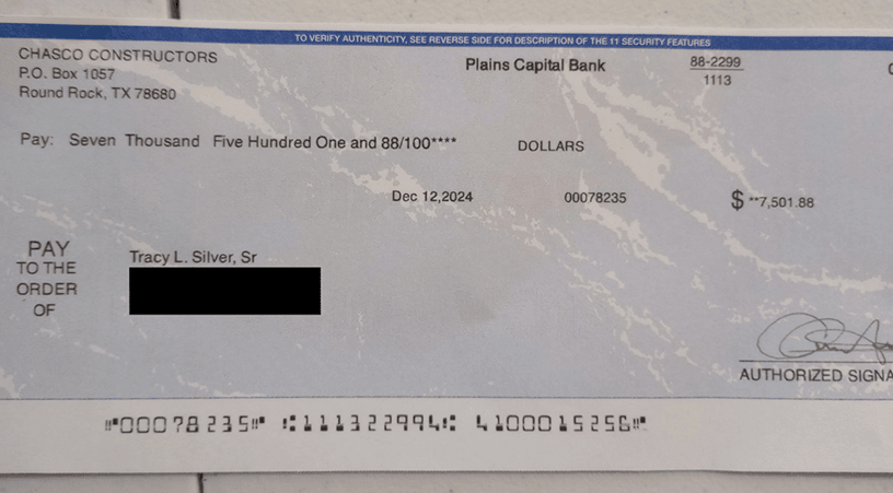 Overnight Lien Profits Check Proof