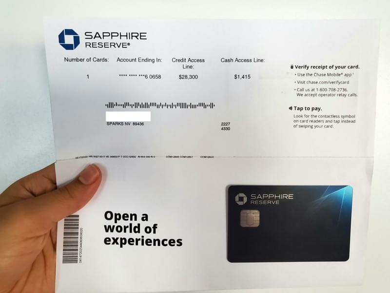 Chase Sapphire Reserve Corporate Credit Card