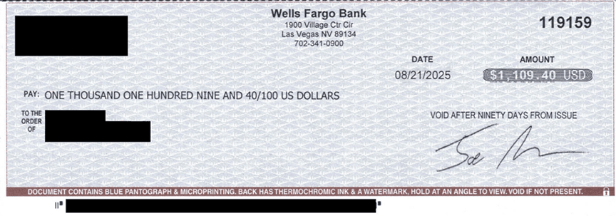 Overnight Lien Profits Check Proof