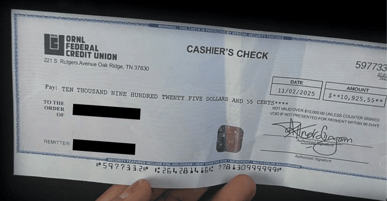 Overnight Lien Profits Check Proof