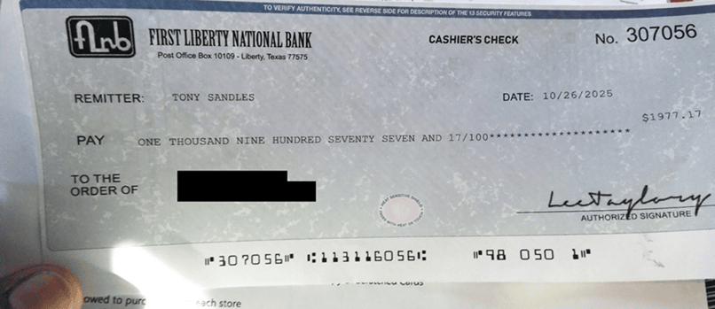 Overnight Lien Profits Check Proof