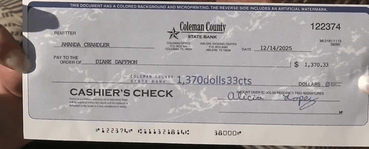 Overnight Lien Profits Check Proof