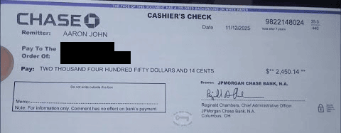 Overnight Lien Profits Check Proof