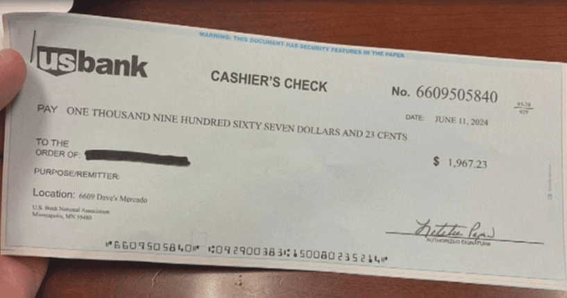 Overnight Lien Profits Check Proof