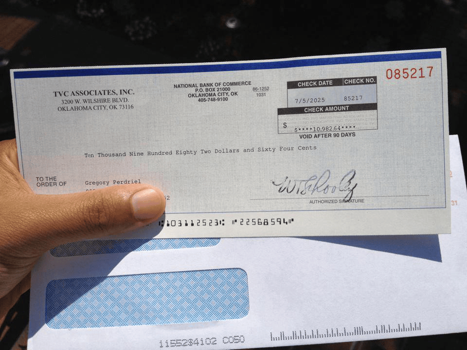 Overnight Lien Profits Check Proof